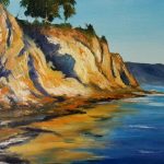 Workshop "A encosta" (1a sessão) tela 40cmx30cm