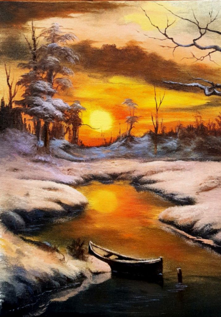 Workshop "O retiro" (2a sessão) tela 40cmx30cm