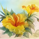 Workshop "Hibiscus" (tela 50x40cm)