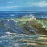 Workshop "Brilho do mar" (tela 50cm x 40cm)