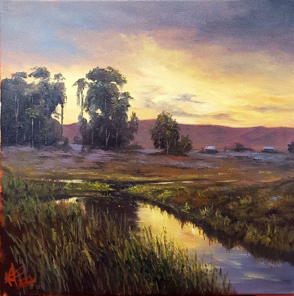 Workshop "Um novo dia" - 2ª sessão (tela 40cm x 40cm)